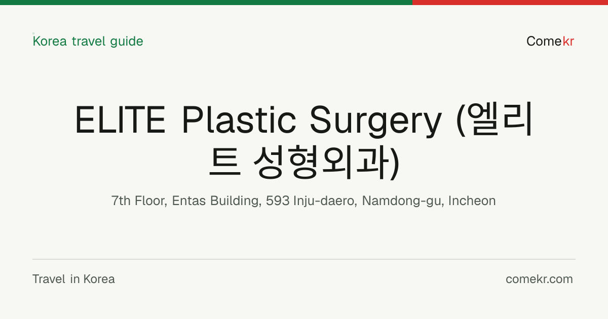 ELITE Plastic Surgery (엘리트 성형외과) travel guide