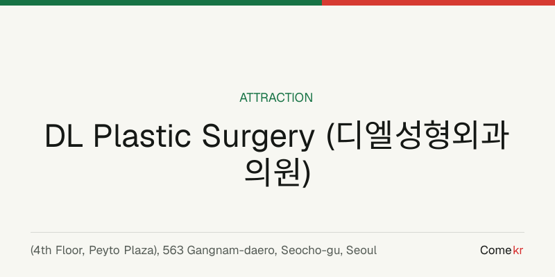 DL Plastic Surgery (디엘성형외과의원) travel guide