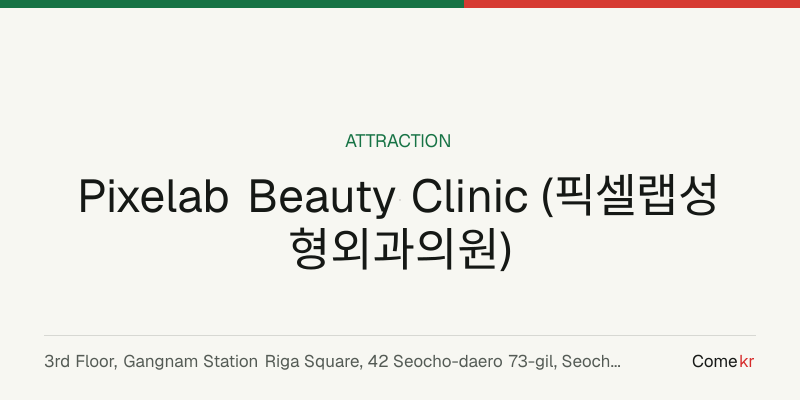 Pixelab Beauty Clinic (픽셀랩성형외과의원) travel guide