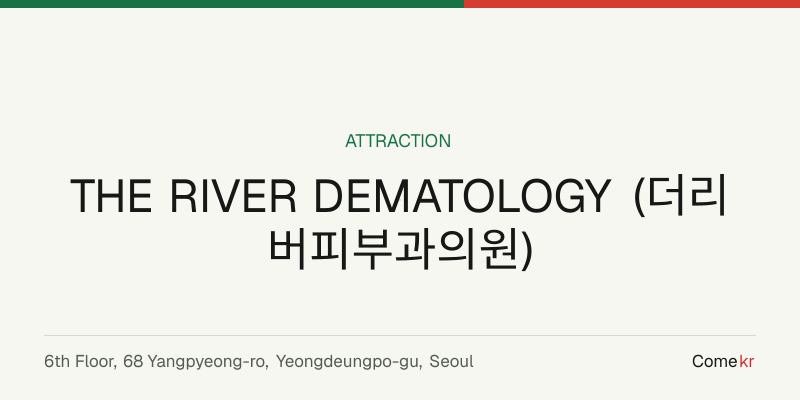THE RIVER DEMATOLOGY (더리버피부과의원) travel guide