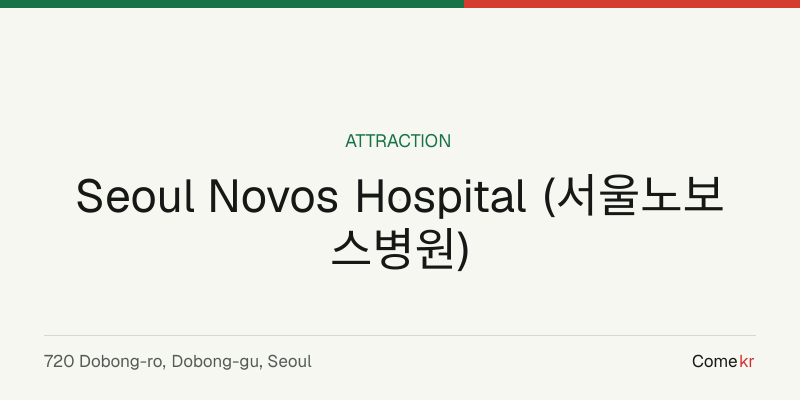 Seoul Novos Hospital (서울노보스병원) travel guide