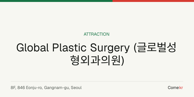 Global Plastic Surgery (글로벌성형외과의원) travel guide